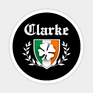 Clarke Shamrock Crest Magnet